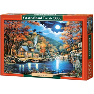 จิ๊กซอว์ Castorland - Cabin by The Lake  2000 piece  (ของแท้  มีสินค้าพร้อมส่ง)