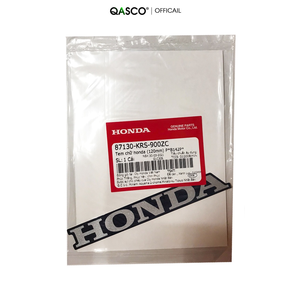 แสตมป์ HONDA (120mm) Wave 100 QA _( 1091)