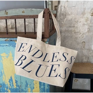 Joeyy&amp;Gio Canvas Bag กระเป๋าผ้าแคนวาส ลาย Endless Blues