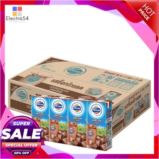 โฟร์โมสต์ นมยูเอชที รสช็อกโกแลต 180 มล. x 48 กล่องนมพร้อมดื่มForemost UHT Milk Chocolate Flavor 180 ml x 48 boxes