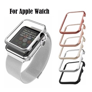 เคส Watch Protection Case For Series 7 6 5 4 3 2 1 Metal Frame Soft Shell Alloy Case เคส For Watch 41 มม 45 มม 38 มม. 40 มม. 42 มม. 44 มม.