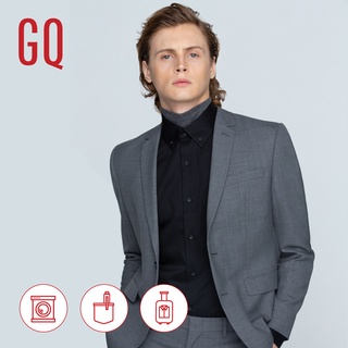 GQ Essential Suit สูททำงานผ้าเย็นเนื้อละเอียด ทรงสลิม รุ่น Cool Wool Blend สีเทา