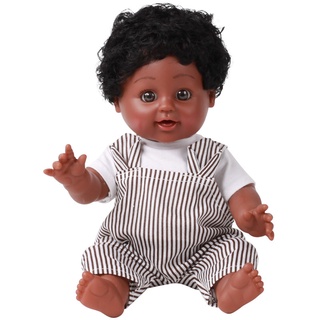 20'' Handmade African American Doll Silicone Vinyl Reborn Newborn Black Doll Toy