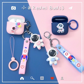 เคสหูฟังบลูทูธซิลิโคนลายนักบินอวกาศสําหรับ Xiaomi Redmi Buds3