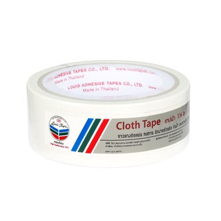 เทปผ้า 1 1/2นิ้วx8หลา สีขาว หลุยส์ Cloth tape 1 1/2 inches x8 yds. White, Louis