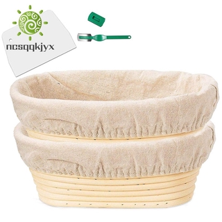 Banneton Proofing Basket Set-Artisan Sourdough Bakery Basket,Scraper LKJ