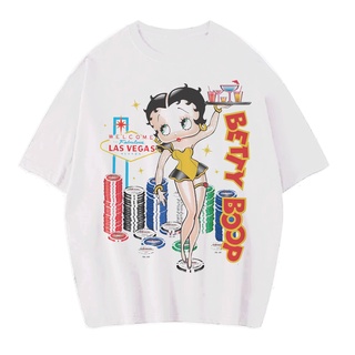 เสื้อยืด ขนาดใหญ่ | เสื้อยืด ขนาดใหญ่ | ขนาดใหญ่ | เสื้อยืด ลาย Betty BOOP VEGAS LAS