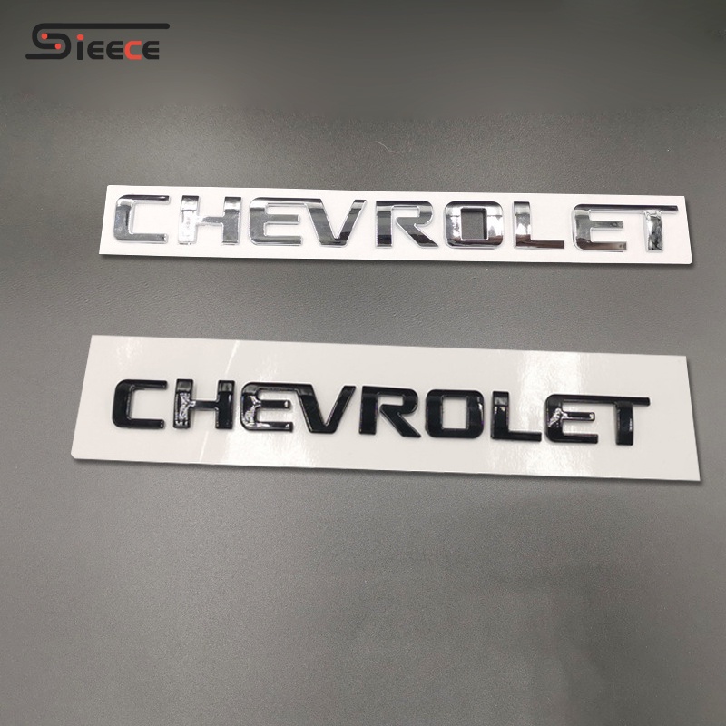 Sieece CHEVROLET ตัวอักษรโลโก้ป้ายสัญลักษณ์สติกเกอร์รถรถยนต์ สติ๊กเกอร์ จัดแต่งทรงผมรถสำหรับ Chevrol