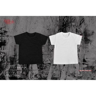 เสื้อยืดอินเทรนด์ผู้ชายอินเทรนด์ผู้หญิงA.M.P. เสื้อเด็ก "BLANK  KID TEE"S-3XL