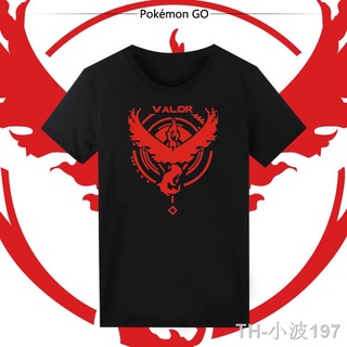 ผ้าฝ้ายคอกลมขายส่ง เสื้อยืดแขนสั้น Pokemon Pokemon Go Pokemon Top Pokemon God Bird Short Sleeve T-shirtfrom S-4XL