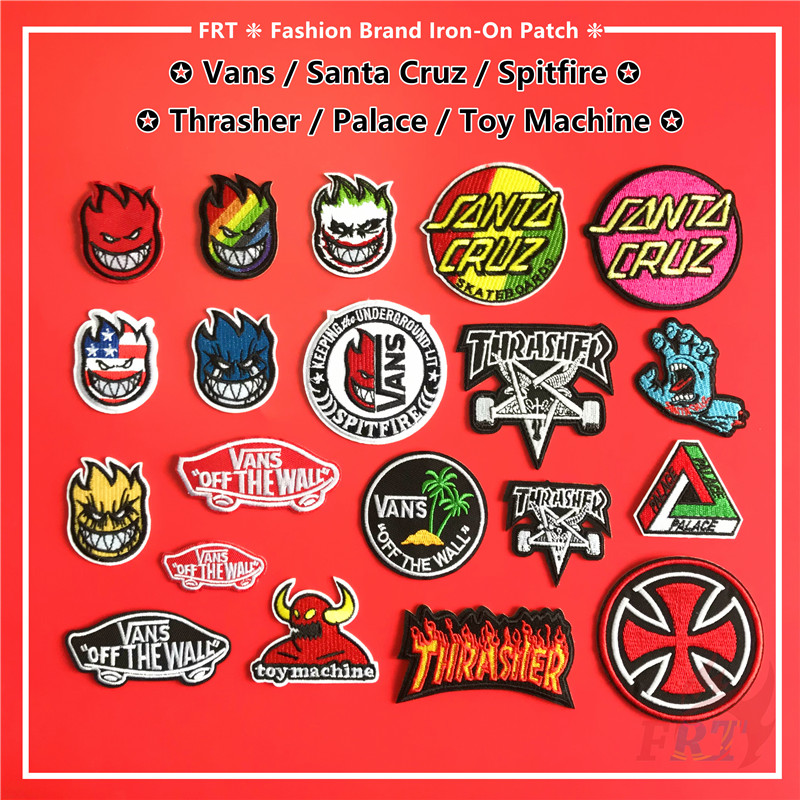 Skateboard Fashion Brand Iron-On Patch 1Pc DIY Sew on Iron on Badges Patches