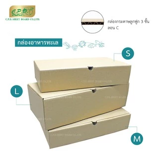 คุ้มสุด กล่องอาหารทะเลเผา ปลาเผา ซี่โครงย่าง (1 แพ็ค มี 20 ใบ) (พร้อมส่ง)