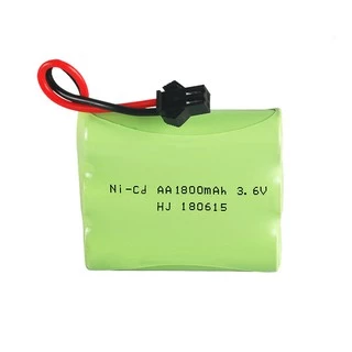 แบตเตอรี่ แบตเตอรี่รถบังคับ Ni-MH 3.6 V 1800 mAhเต็ม แจ็ค SM
