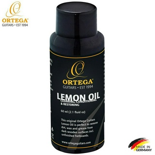 Ortega® DCLOTG-OLEM Lemon Oil น้ำยาทำความสะอาดเฟรดกีตาร์ น้ำยาเช็ดคอกีตาร์ ช่วยขจัดคราบ ขนาด 60 มล. ** Made in Germany *