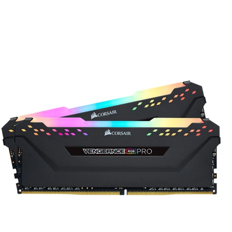 CORSAIR VENGEANCE PRO RGB 16GB (8GBx2) DDR4/3600(BLACK) (CMW16GX4M2C3600C18) RAM PC(แรมพีซี)