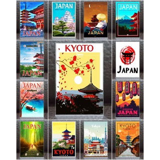 แม่เหล็กติดตู้เย็น อะครีลิค ญี่ปุน โตเกียว 2×3 นิ้ว ของฝาก ของที่ระลึก Souvenir Acrylic Fridge Magnet Japan A4