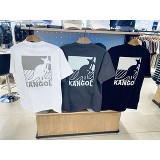 Kangol ใหม่ เสื้อยืดแขนสั้น พิมพ์ลายโลโก้ ทรงหลวม 53654HG