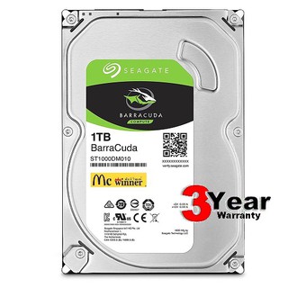 1TB HDD (ฮาร์ดดิสก์) SEAGATE BARRACUDA 7200RPM SATA3 (ST1000DM010) - รับประกัน 3 ปี