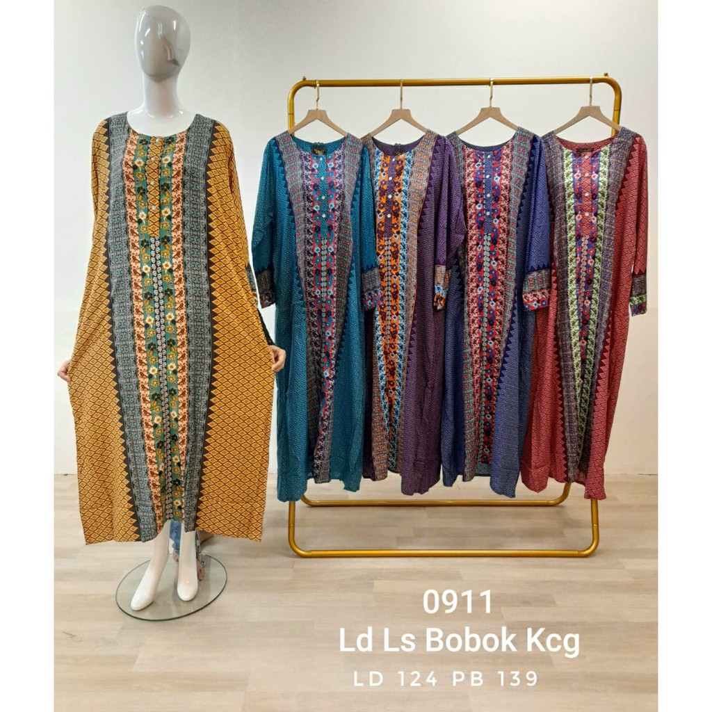 เดรสยาวแขนยาว / Kartika Long Dress / Kartika Daster / Kartika Batik / 0911LS