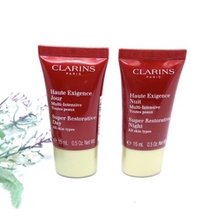 Clarins Super Restorative night cream 15 ml คลาแรงค์ ครีมลดริ้วรอย