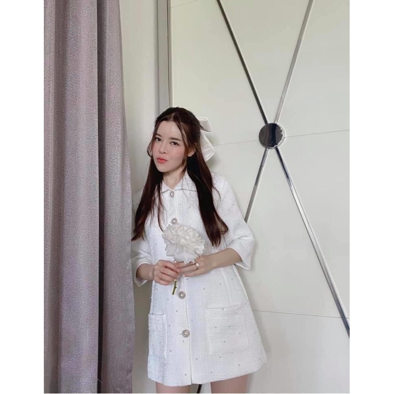 ❌ขายแล้ว❌FLAT2112 FT501 : LA GABELLE DRESS ⚪️size M ไม่ตำหนิ