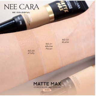 NEE CARA MATTE MAX CONCEALER BB CREAM N366  นีคาร่า บีบีครีม ครีมรองพื้น เนื้อนุ่ม คุมมัน ไม่เป็นคราบ**ของแท้ พร้อมส่ง