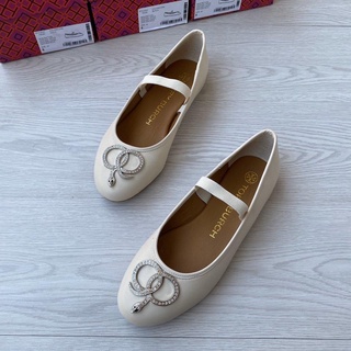 Tory Burch Mary Jane boat shoes convenient slip-on pump lambskin ballerina toe shoes