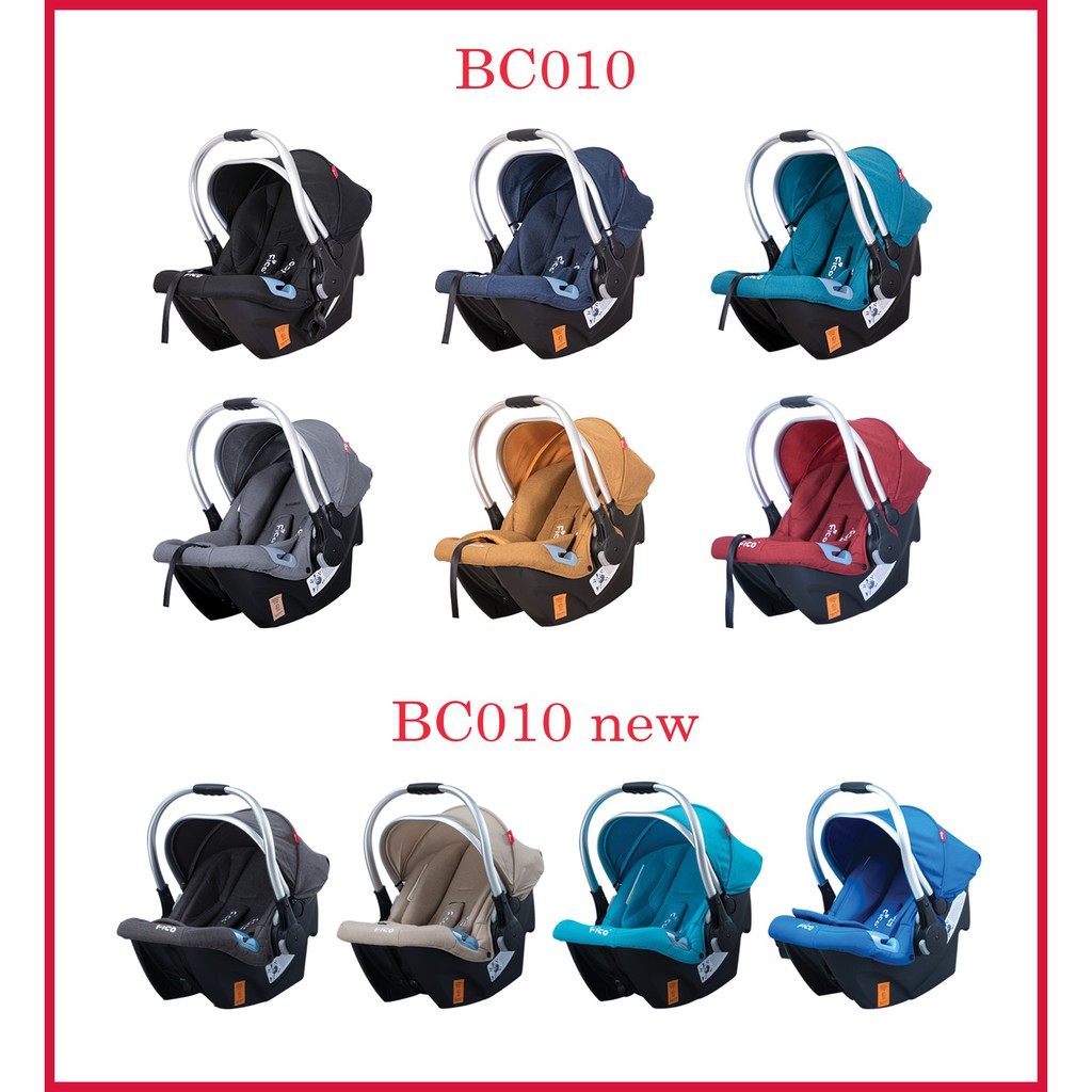 คาร์ซีท กระเช้า Fico รุ่น BC010 เหมาะสำหรับเด็กแรกเกิดจนถึงอายุ 15 เดือน ที่มีน้ำหนักตัวไม่เกิน 13 k