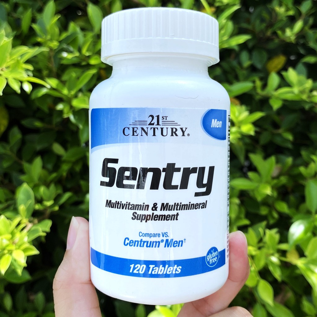 วิตามินรวม Sentry Men Multivitamin & Multimineral Supplement 120 Tablets (21st Century®)