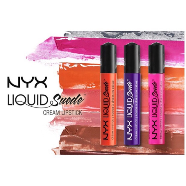 ((ของแท้ 100%และพร้อมส่ง)) NYX Liquid Suede Cream Lipstick