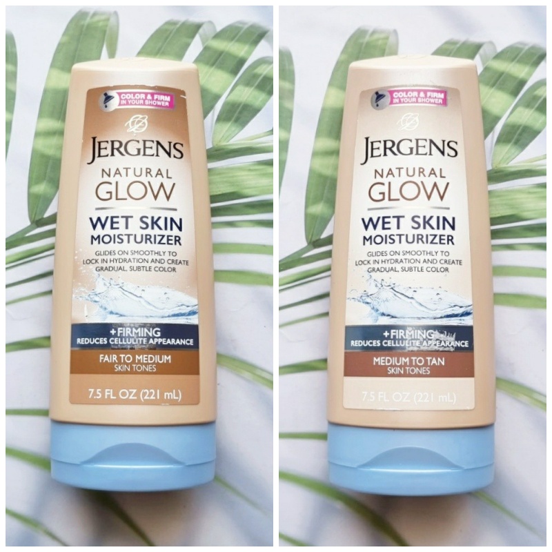 (Jergens®) Natural Glow Wet Skin Moisturiser +Firming 221ml เจอร์เกนส์ โลชั่น เปลี่ยนผิวเป็นสีแทน