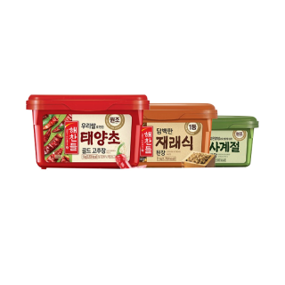 โคชูจัง korea gochujang 해찬들 고추장 쌈장 된장 200g 500g นำเข้าจากประเทศเกาหลี100% ซอสพริกเกาหลีของแท้ cj sauce collection