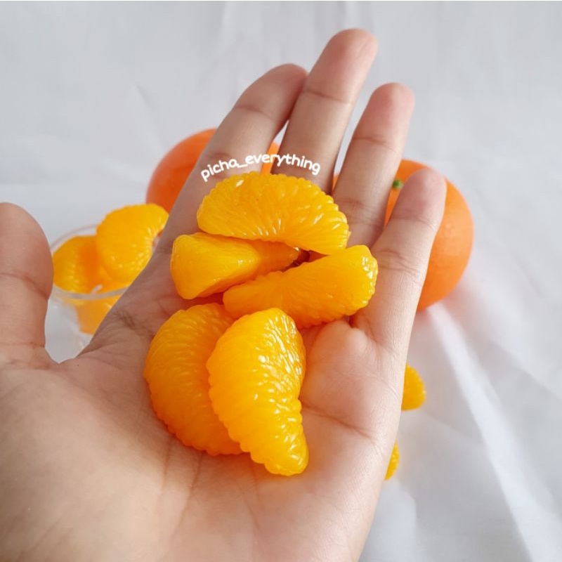 กลีบส้ม🍊ส้มปลอม กลีบส้มปลอม เนื้อส้ม กลีบส้ม(ชิ้นละ) - รูปที่ 3