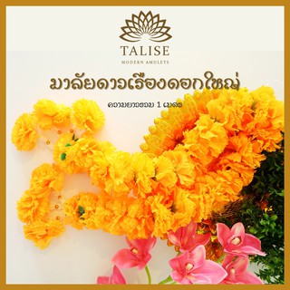 Talise มาลัยดาวเรือง**ดอกใหญ่** ยาวรวม1เมตร มาลัยดอกดาวเรืองสีเหลือง มาลัยดาวเรืองดอกใหญ่