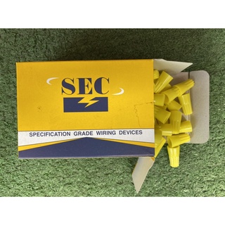 วายนัทเหลืองไซส์กลางยกกล่อง 44-3 SEC wire connectors yellow Medium Type-CAT. No. 44-3 SPECIFICATION GRADE WIRING DEVICES