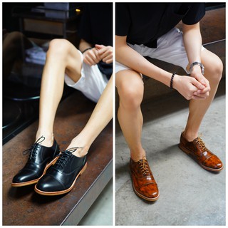 รองเท้าหนัง HOLM รุ่น Monte Cap Toe Oxfords no.113