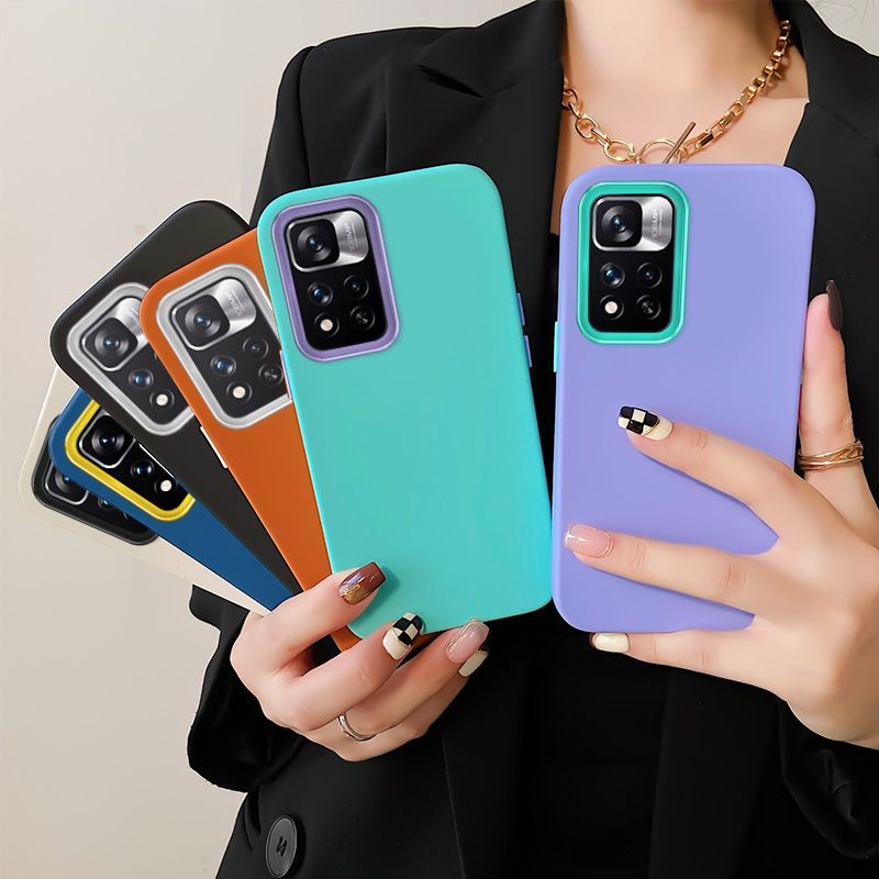 เคสนิ่ม กันกระแทก 3 In One สําหรับ Redmi Note 10 Pro 10S 10C K50 11 11s Poco X3 X4 GT