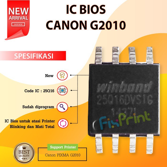 Canon G2010 25Q16 BIOS IC, เครื่องรีเซ็ตเครื่องพิมพ์ Canon G2010, เครื่องเฟิร์มแวร์ Canon G2010