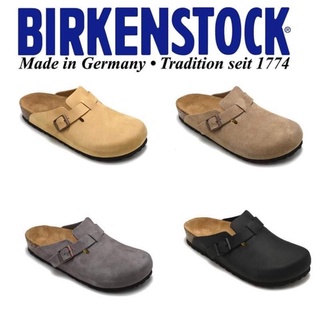 Birkenstock แท้ รองเท้าแตะชาย/หญิง Classic Cork Wristwatch Beach shoes Boston