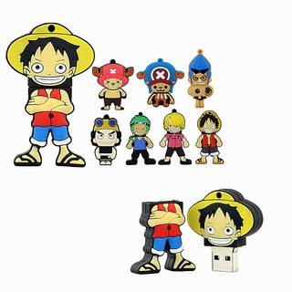 แฟลชไดรฟ์แฟลชไดร์ฟรูปการ์ตูน Luffy U Disk Usb 2 . 0 1 ชิ้น