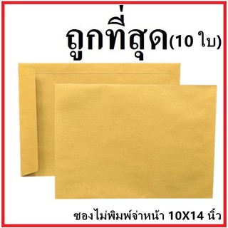 (ฉ)ซองเอกสาร ไม่พิมพ์ ขนาด 10x14 (10 ใบ)