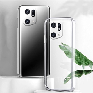 New เคสโทรศัพท์ OPPO Find X5 Pro 2022 TPU Camera Lens Protection Transparent Silicone Ultra Thin Soft Case Cover เคส OppoFindX5Pro