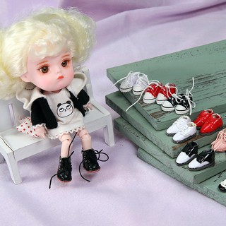 รองเท้าบู๊ทส์แต่งขนเฟอขนาด 1 / 6 Bjd Icy Dbs Or 1 / 8 Middie Suitable Ob11