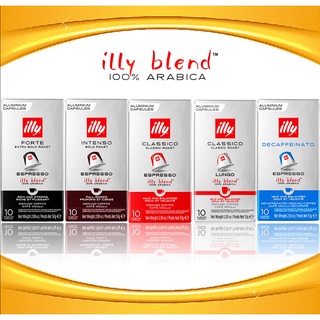 coffee capsule กาแฟ แคปซูล Capsule coffee Arabica100% by illy brand (อิลลี่) ขนาด 75 กรัม 10 capsules