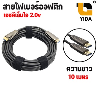 Hdmi Fiber Optic สายไฟเบอร์ หัว Hdmi 2.0 ไฟเบอร์ออปติกสาย HDMI 2.0 4K 60Hz 18Gbps สาย Fiber Optic HDMI 2.0 HDR AOC CABLE