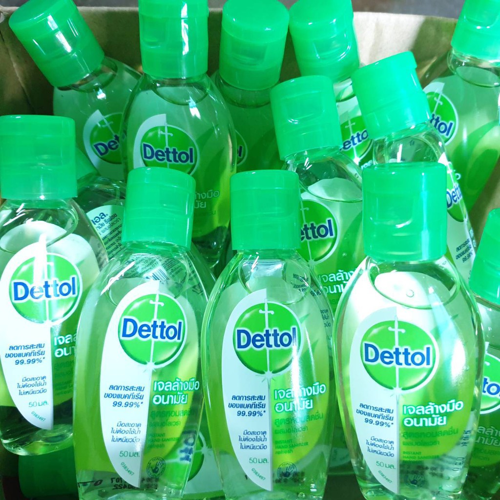 🌸 Exp. 04/2022 🌸 Dettol instant hand sanitizer เดทตอล​ เจลล้างมืออนามัย​ ขนาด 50 ml