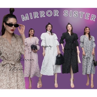 MiRRoRSiSTER’s AyAyA F. DRESS #10601.5 เดรสไปงาน ชุดไปงาน เดรสออกงาน เดรสงานแต่ง เดรสยาว เดรสผ้านูนลายดอก เดรสแขนพอง