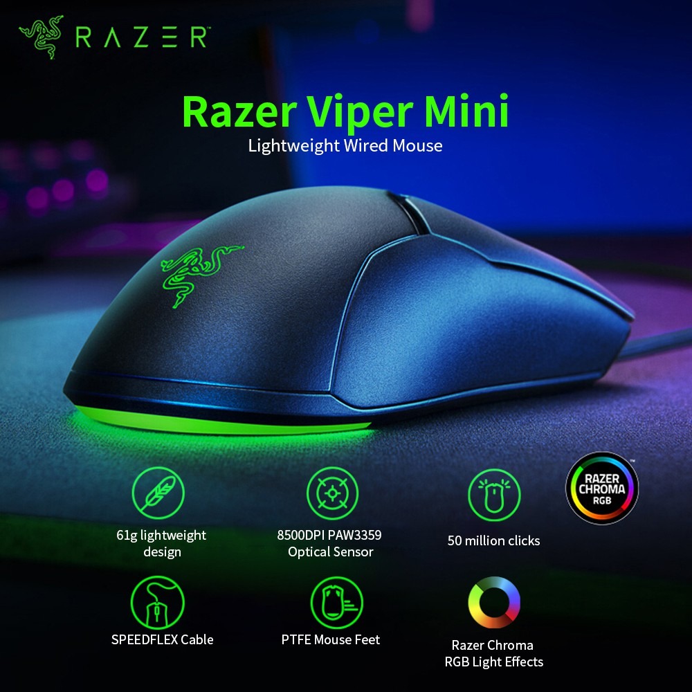 OPTICAL MOUSE RAZER VIPER MINI