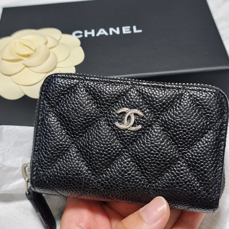 chanel zipped coin purse แท้ 100% holo24 หนังฟู❗️ chanel ปรับขึ้นราคาแล้วจ้า 22,000❗️