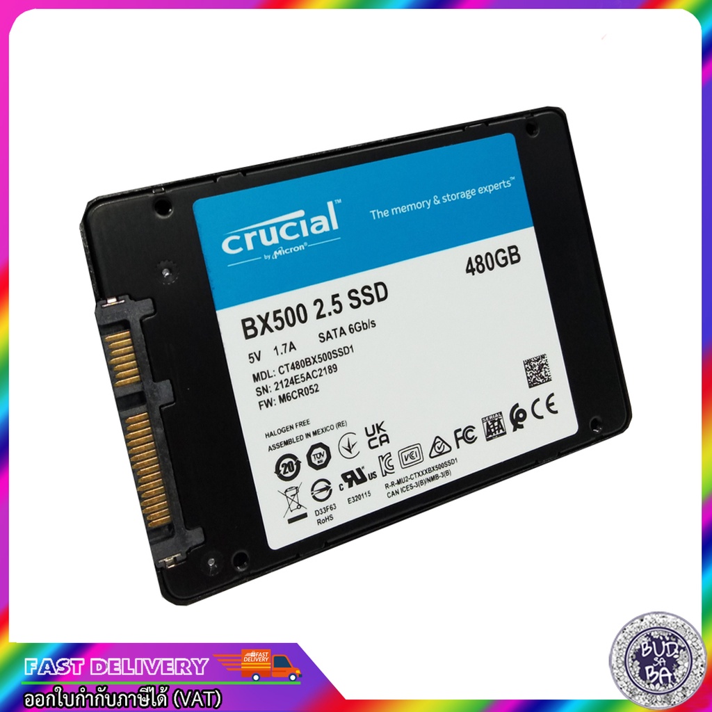 480GB SSD SATA CRUCIAL (BX500) 2.5 INCH SOLID STATE DRIVE 3YEAR BY INGRAM / SSD 2.5 SATA 480 GB (3Y)